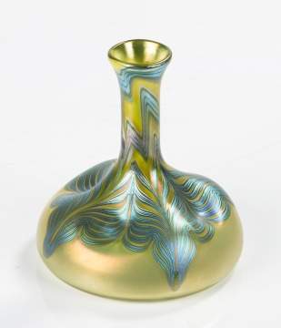 Loetz Decorated Bottle Vase