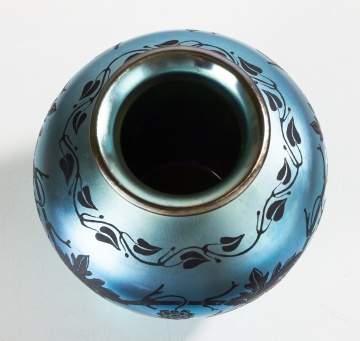 Steuben Acid Etched Vase