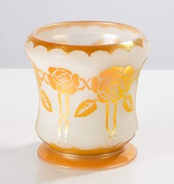 Rare Steuben Acid Etched Vase