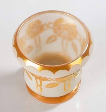 Rare Steuben Acid Etched Vase
