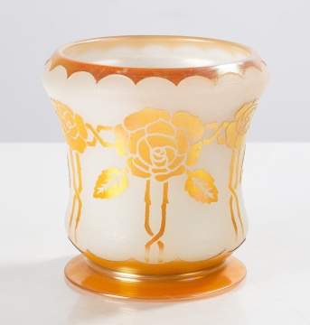 Rare Steuben Acid Etched Vase