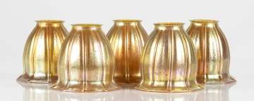 Five Art Glass Shades