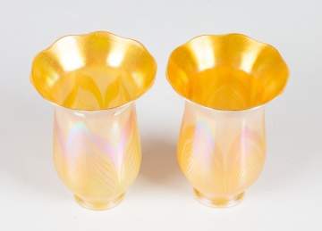 Pair of Quezal Pulled Feather Shades