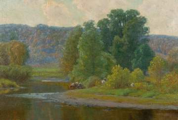 Alexis Jean Fournier (American, 1865-1948) "Haunts of Sylvans"