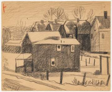 Oscar F. Bluemner (German/American, 1867-1938) View at Bloomfield, New Jersey