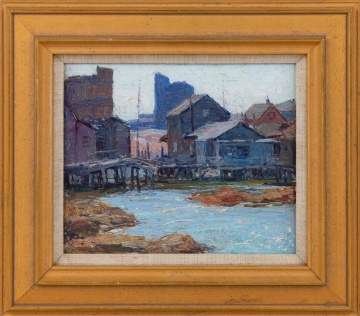 George A. Renouard (American, 1884-1954) "Late Morning, Mill Basin, Brooklyn, New York"