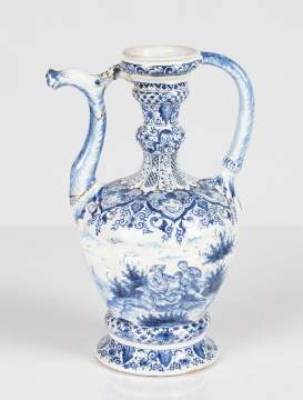 Early Delft Blue & White Ewer