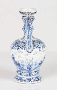 Early Delft Blue & White Ewer