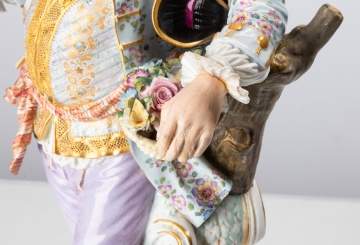 Meissen Court Figure