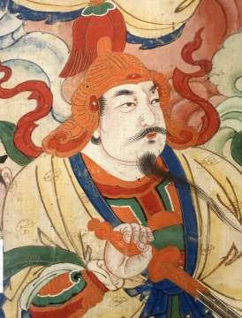 Pair of Chinese Deity Paintings