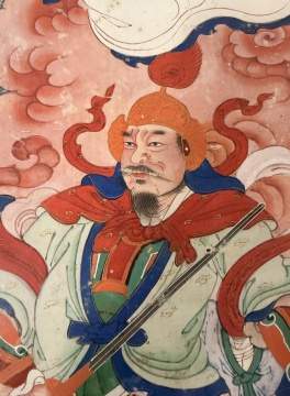 Pair of Chinese Deity Paintings