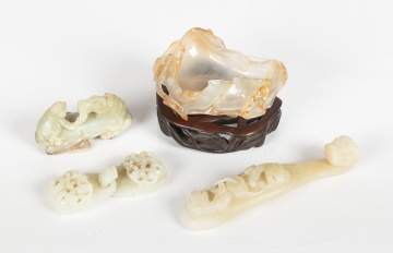 Group of Chinese Jade & Agate Articles