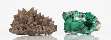 Calcite Dogtooth & Malachite Chrysocolla Stones