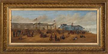 J. R. Cafferata (British School, active 1860s) Whittaker's Refreshment Rooms, with Mrs Webster's Blue Cottage Beyond