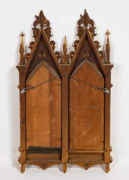 After Fra Angelico (Italian, 1387-1455) Pair of Florentine Giltwood Icons