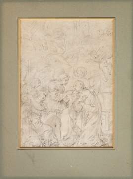 Italian School, 17th / 18th Century, Last Communion of a Saint