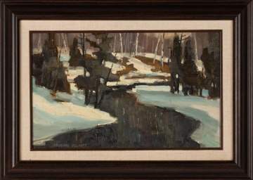 Douglas Ferguson Elliott (Canadian, 1916-2012) Winter Landscape