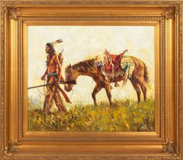 Kim Mackey (American, b. 1953) Western Scene
