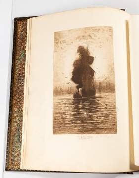 Niagara River & Falls From Lake Erie to Lake Ontario: A Series of 153 Original Etchings, Volume 1 by Sangster, Amos W.