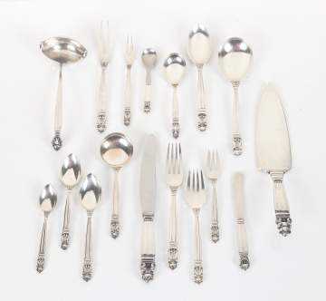 Georg Jensen Acorn Pattern Sterling Silver Flatware
