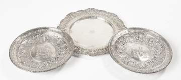 Pierced Sterling Silver Trays