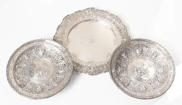 Pierced Sterling Silver Trays