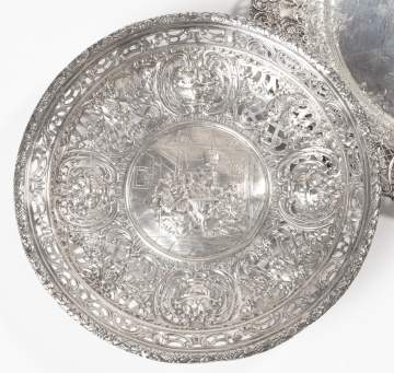 Pierced Sterling Silver Trays