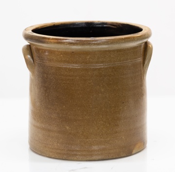 Hubbell & Chesebro, Geddes, Three-Gallon Stoneware Crock with Cornucopia