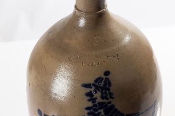 N.A. White & Son, Utica, Three-Gallon Stoneware Advertising Jug for John Coyne, Utica, N.Y.