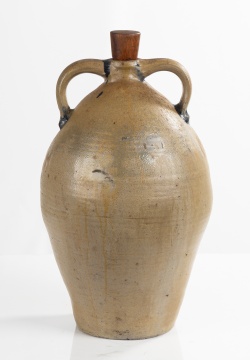 Large Incised and Cobalt-Decorated Stoneware Water Cooler