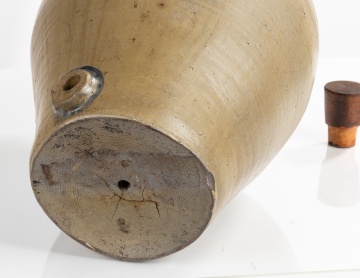Large Incised and Cobalt-Decorated Stoneware Water Cooler