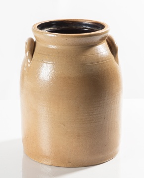 Lyons, New York, Three-Gallon Stoneware Jar with Cobalt Bird on a Branch