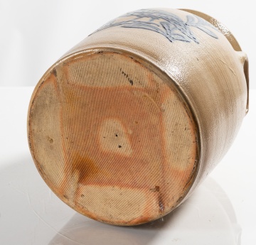 Lyons, New York, Three-Gallon Stoneware Jar with Cobalt Bird on a Branch