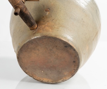 Large Cobalt-Decorated Stoneware Six-Gallon Water Cooler