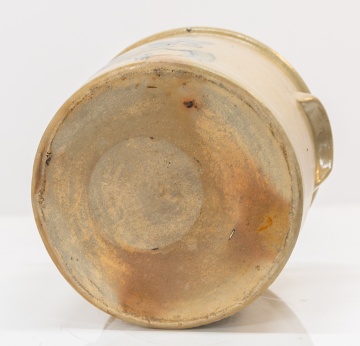 Wm. A. Macquoid & Co., New York, Three-Gallon Stoneware Crock with Hand Holding Flowers