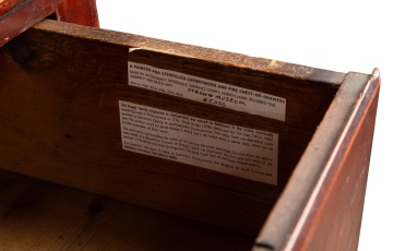 Soap Hollow Painted and Stenciled Chest of Drawers, Jacob Knagy, Dated 1864