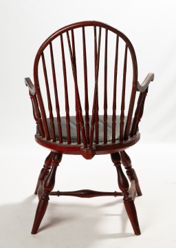 Bow-Back Brace-Back Windsor Armchair, Providence, Rhode Island, 1790-1811