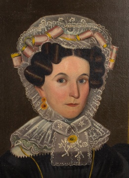 John Samuel Blunt (American, 1798-1835) Portrait of Electa Stoddard Hale