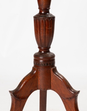 Federal Inlaid Cherry Octagonal Tilt-Top Candlestand, Attributed to Nathan Lombard, Sutton, Massachusetts