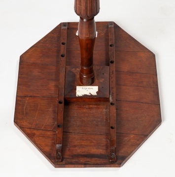 Federal Inlaid Cherry Octagonal Tilt-Top Candlestand, Attributed to Nathan Lombard, Sutton, Massachusetts