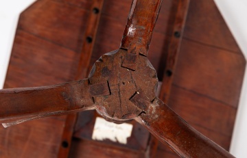 Federal Inlaid Cherry Octagonal Tilt-Top Candlestand, Attributed to Nathan Lombard, Sutton, Massachusetts