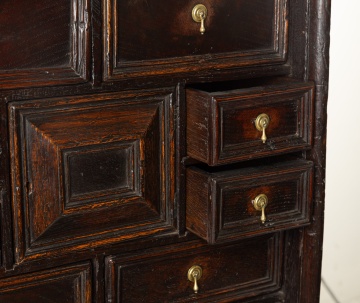 William and Mary Oak Cabinet on Stand