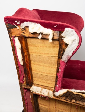 George II Style Mahogany Wing Chair
