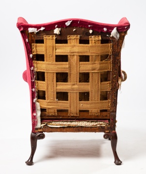 George II Style Mahogany Wing Chair