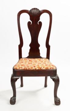 Two American Queen Anne Mahogany Side Chairs