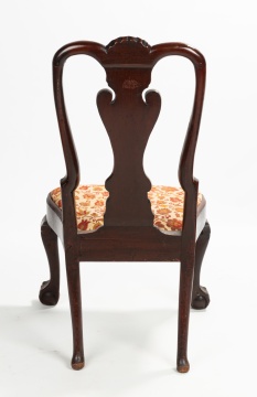 Two American Queen Anne Mahogany Side Chairs