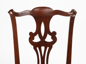 Two American Queen Anne Mahogany Side Chairs