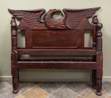 Federal Bed with Carved Eagle Headboard