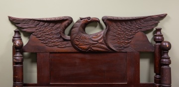 Federal Bed with Carved Eagle Headboard