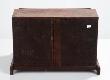 George I Burl Walnut Miniature Slant-Front Bureau